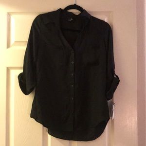 By&By Sheer Black Blouse
